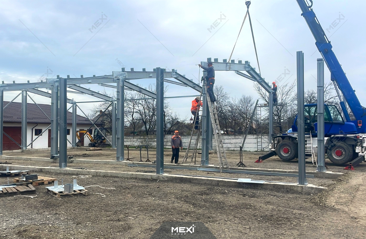 construcție magazie de depozitare