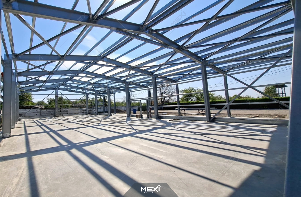 structura unei hale metalice
