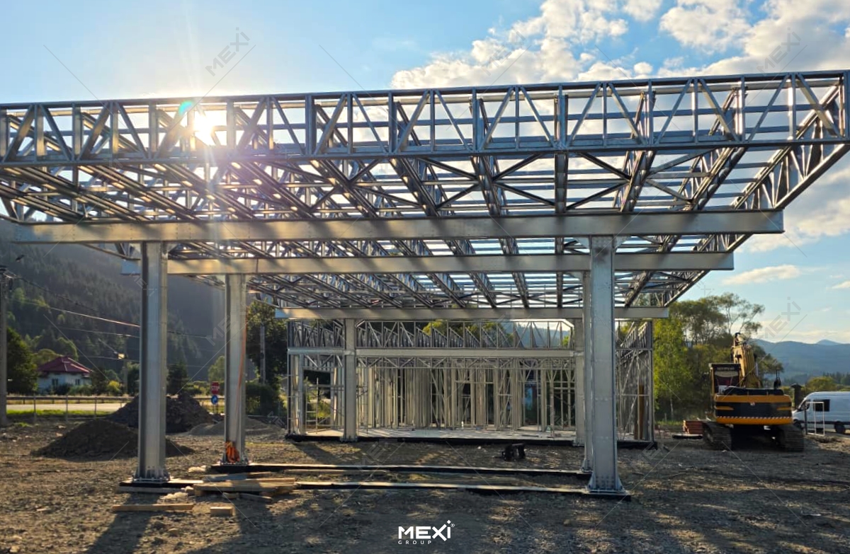 structura metalica statie de benzinarie